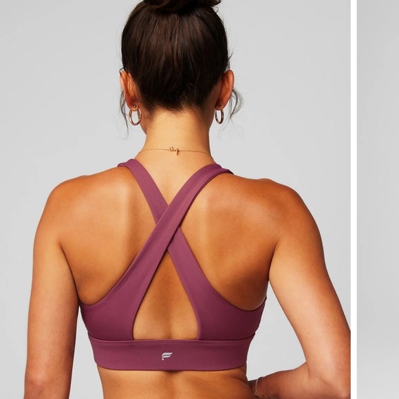 Women’s Fabletics Oasis Twist Sports Bra Size Small/6 Moonlight Mauve - Picture 2 of 14